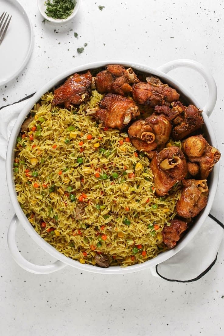 Fried rice with chicken